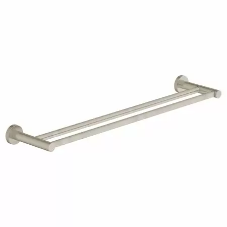 Photo 1 of  Dia 24" Double Wall-Mounted Towel Bar in Satin Nickel

