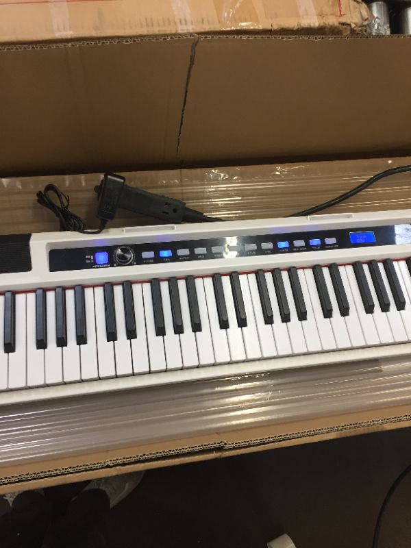 Photo 3 of 88 KEY ELECTRONIC ORGAN, White 