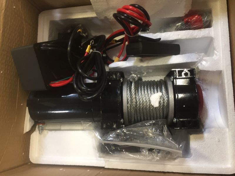 Photo 2 of 12V 4500lb Electric Winch,Synthetic Rope ATV UTV Winch