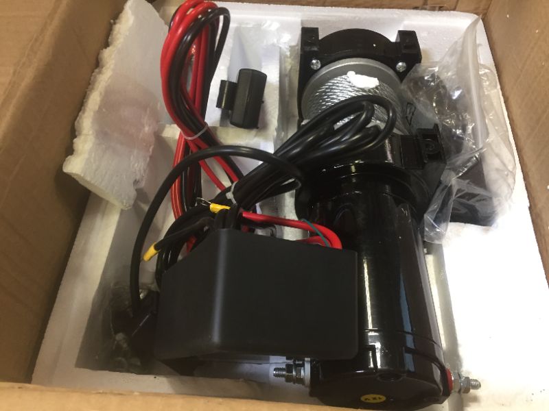 Photo 1 of 12V 4500lb Electric Winch,Synthetic Rope ATV UTV Winch