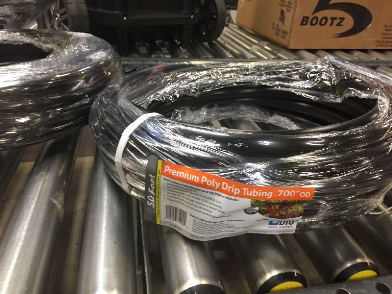 Photo 2 of  2 PACK DIG 1/2 in. (.700 O.D.) x 50 ft. Poly Drip Irrigation Tubing, Blacks

