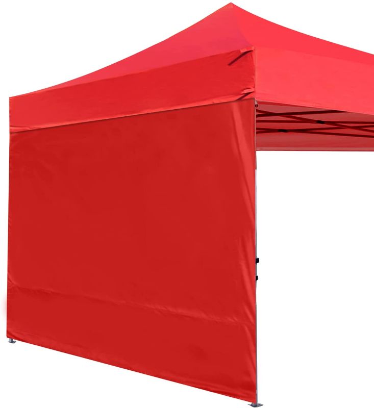 Photo 1 of ABCCANOPY Instant Canopy SunWall 10x10 FT, 1 Pack Sidewall Only, Red
