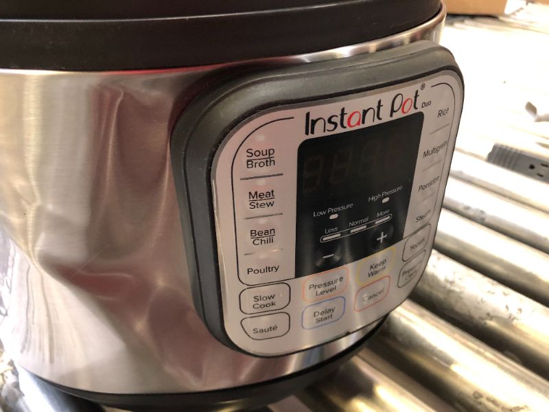 Photo 3 of Instant Pot Duo 7-in-1 Electric Pressure Cooker, Slow Cooker, Rice Cooker, Steamer, Sauté, Yogurt Maker, Warmer & Sterilizer, 6 Quart, Stainless Steel/Black
