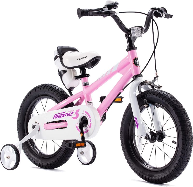 Photo 1 of RoyalBaby Freestyle Kids Bike 2 Hand Brakes 12 14 16 18 Inch Childrens Bicycle BMX Boys Girls Age 3 to 9 Years Blue Pink Green Red
