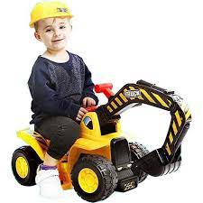 Photo 1 of Toy Tractors For Kids Ride On Excavator - Music Sounds Digger Scooter Tractor To