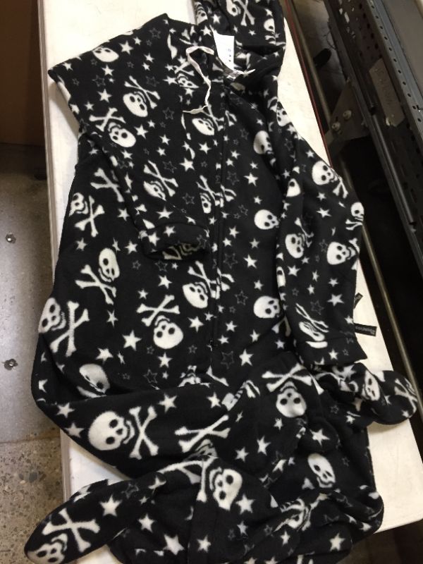 Photo 2 of Black Skulls Footie Pajamas Size XXL