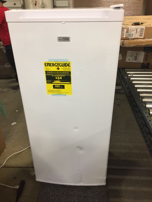 Photo 1 of 5.0 cu. ft. Upright Freezer in White
