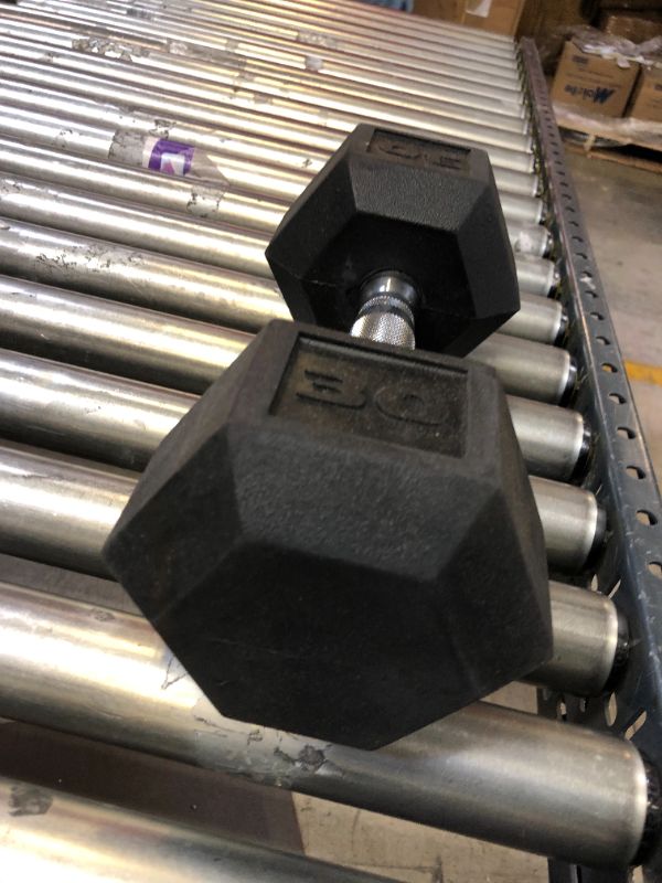 Photo 2 of 30LB HEX DUMBELL 