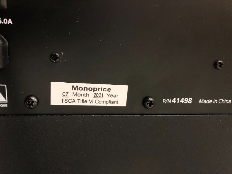 Photo 1 of Monoprice SW-12 400 Watt RMS 600 Watt Peak Powered Subwoofer - 12in, Ported Design, Variable Phase Control, Variable Low Pass Filter, for Home Theater, MINOR USE 
