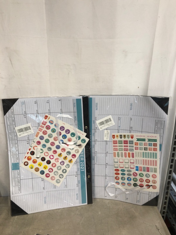 Photo 2 of 2021-2022 Wall Calendar, 17 x 12 Inch Large Desk Calendar with 2 Pieces Stickers 18 Monthly Calendar Runs from Sep. 2021- Dec. 2022 for Planning and Organizing for Your Work
2 COUNT 