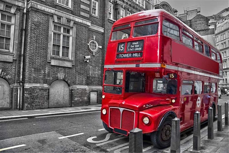 Photo 1 of PROW® Premium Wooden 1000 Piece Safe Puzzles London Red Vintage Bus Size 30 * 20Inch Adult Jigsaw Puzzle Relax Your Mind Great Home Decoration
2 COUNT 