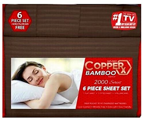 Photo 1 of Copper X 6 Piece Sheet Set (Dark Brown, KING)
KING SIZE 
