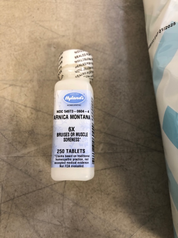 Photo 2 of 2PC LOT,
Hyland's Arnica Montana 6x -- 250 Tablets

Amazon Brand - Solimo Epsom Salt Soak, Magnesium Sulfate USP, 8 Pound (B07NJPMVG9)
