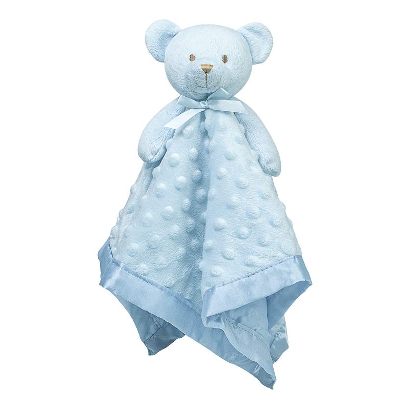 Photo 1 of Pro Goleem Teddy Bear Lovey Baby Security Blanket Loveys for Babies Boy Unisex Soft Blue Lovie Baby Gift for Newborn Toddler 16 Inch

