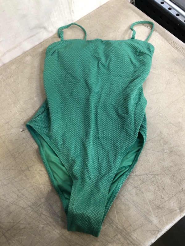 Photo 1 of CUPSHE WOMEN'S 1 PIECE BATHING SUIT, GREEN COLOR, SIZE S 