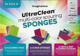 Photo 1 of 18 Pack Ultra Clean Multi-Color Scouring Sponges, 
2 COUNT 