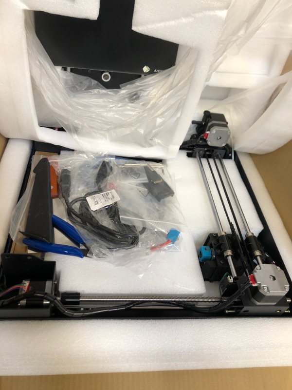 Photo 4 of ANYCUBIC Mega S Upgrade FDM 3D Printer with Extruder and Suspended Filament Rack + Free Test PLA Filament, Works with TPU/PLA/ABS and 8.27''(L) x8.27''(W) x8.07''(H) Print Size

