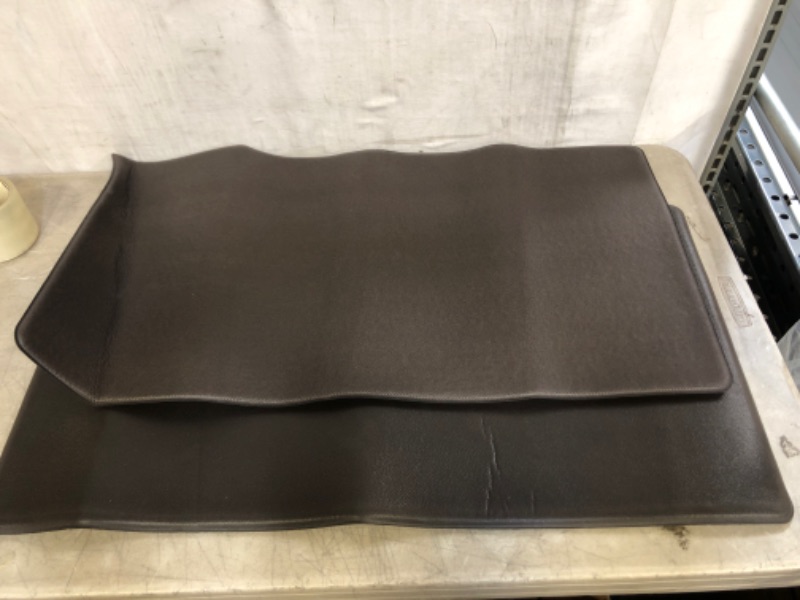 Photo 1 of 2PK BROWN ANTI FATIGUE KITCHEN MATS, SIZE 31"X17"