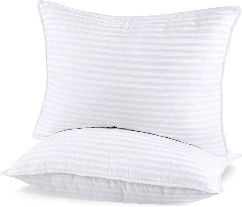 Photo 1 of Beckham Hotel Collection Bed Pillows for Sleeping - Standard Size Set of 2 - Cooling, Luxury Gel Pillow for Back, Stomach or Side Sleepers