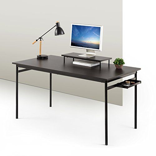 Photo 1 of Zinus Tresa Computer Desk / Workstation in Espresso Large Black