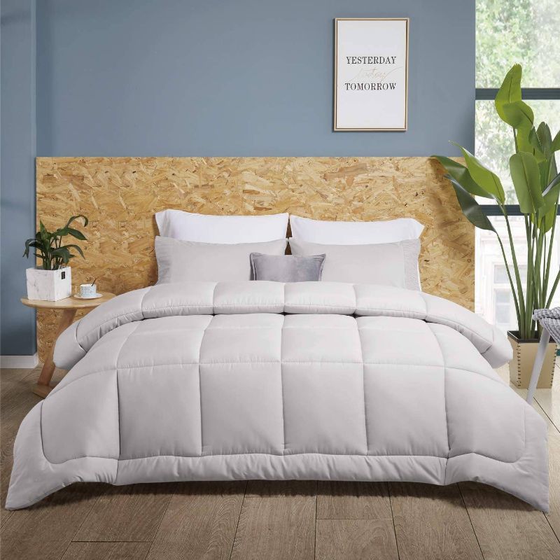 Photo 1 of All-season Down Alternative Comforter Set --- HEATHER GREY ( Picture for reference)