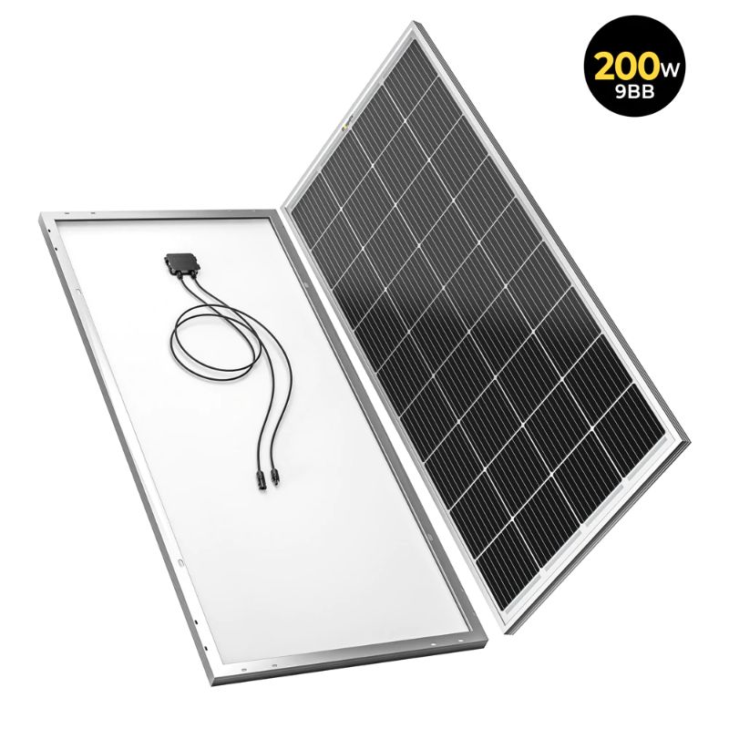 Photo 1 of 200W 12V 9BB Mono Solar Panel
----water stains/dirt ---- unable to test functionality 