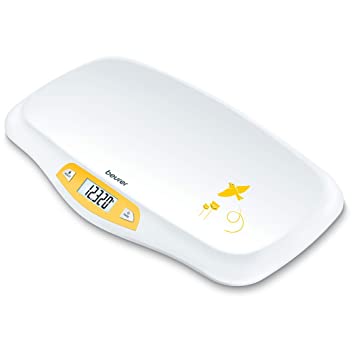 Photo 1 of Beurer BY80 Baby Scale, Pet Scale, Digital, For: Infant, Newborns, Puppy, Cats, LCD Display, Weighs [LB/OZ/KG] Highly Accurate, Hold & Tare Function, Curved Weighing Platform (44 lbs)
