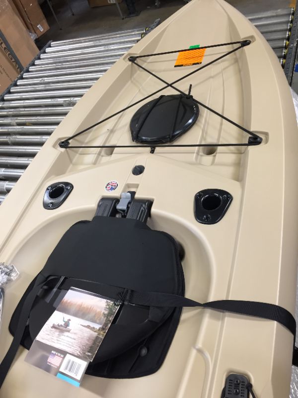 Photo 4 of Lifetime Muskie Angler Sit-On-Top Kayak with Paddle, Tan, 120"