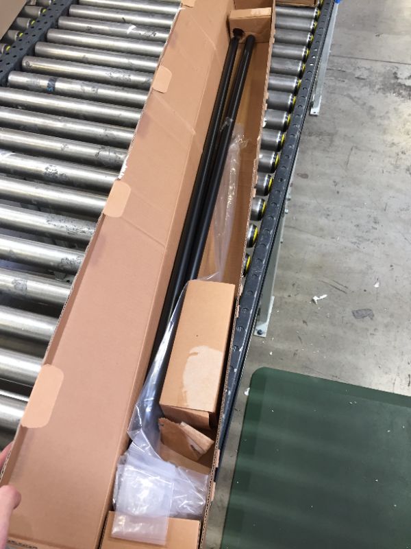 Photo 1 of black curtain iron rod 72-144in