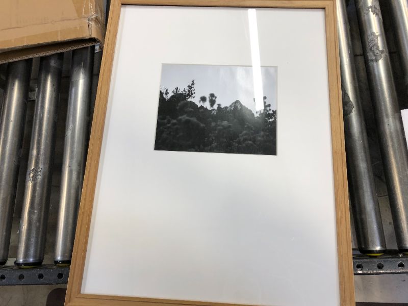 Photo 1 of 18" x 24" Matted to 8" x 10" Gallery Frame Natural Wood - Threshold™ designed with Studio McGee

