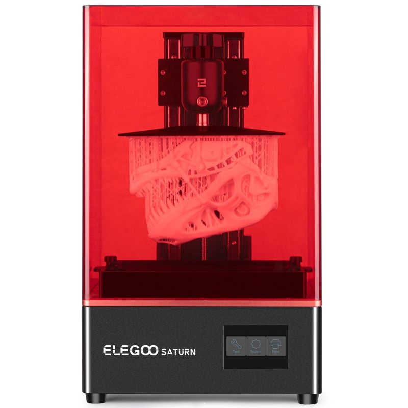 Photo 1 of elegoo saturn msla 4k 8.9" monochrome lcd resin 3d printer