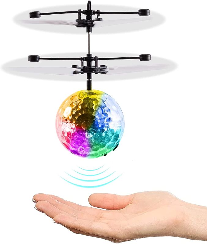 Photo 1 of Magic Flying Ball Toy - Infrared Induction RC Drone, Disco Light LEDs, Rechargeable Helicopter - Unique Kids & Adults, Him & Her Valentines Day Idea 2022, Best Teenage Girl, Teen Boy & Tweens Present
