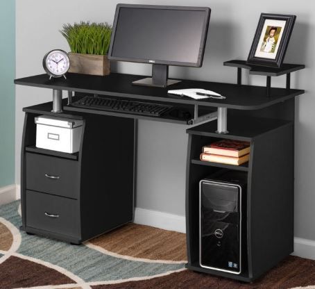 Photo 1 of Zimtown Computer Desk Work Study Station Office Home Raised Monitor&Printer Shelf Furniture
