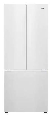 Photo 1 of 29 in. W 16.0 cu. ft. French Door Refrigerator in White
