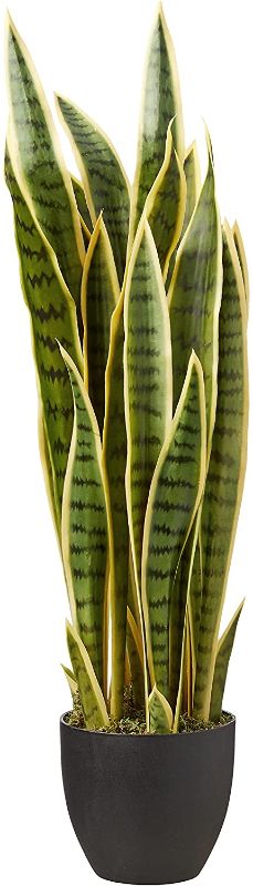 Photo 1 of  33” Sansevieria Artificial Plants Green
