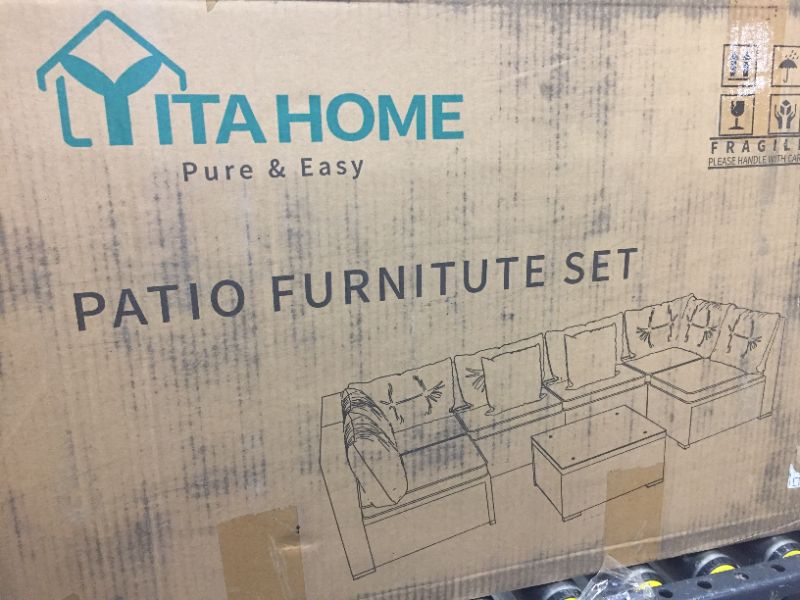 Photo 1 of one box for YITAHOME Piece Outdoor Patio Furniture Set