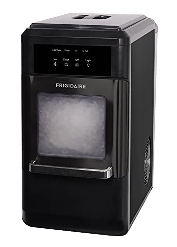 Photo 1 of  FRIGIDAIRE EFIC237-SSBLACK EFIC237 Countertop Crunchy Chewable Nugget Ice Maker, 44lbs per Day, Black Stainless