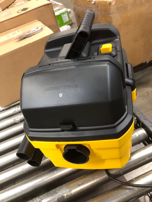 Photo 3 of DEWALT DXV04T Portable 4 Gallon Wet/Dry Vaccum, Yellow & DXVC4002 High Efficiency Cartridge Filter, Fit for 4 Gallon Wet/Dry Vacuum Cleaners
