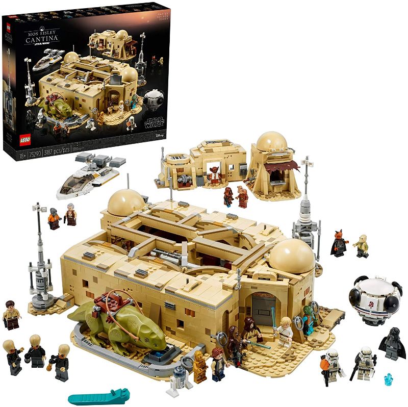 Photo 1 of LEGO Star Wars: A New Hope Mos Eisley Cantina 75290 Building Kit; Awesome Construction Model for Display, New 2021 (3,187 Pieces)
