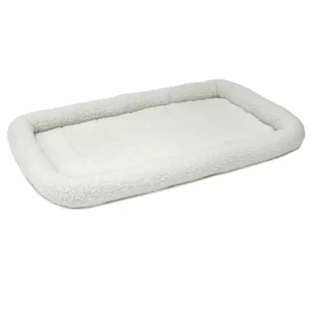 Photo 1 of  MidWest Deluxe QuietTime Bolster Pet Bed & Crate Mat, Fleece, 48"