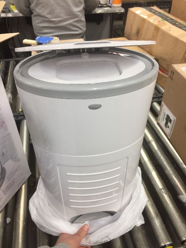 Photo 1 of Dekor Classic Hands-Free Diaper Pail, 1 Refill
