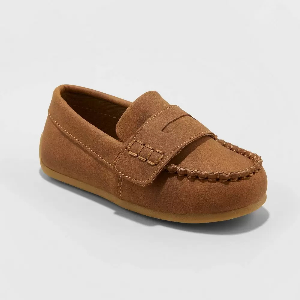 Photo 1 of  Toddler Boys' Abbott Flats and Slip-On - Cat & Jack Cognac 5, Red 