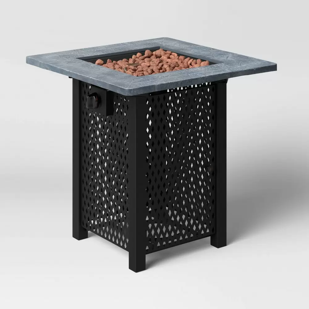 Photo 1 of  30" Square Lattice Outdoor LP Fire Pit - Threshold