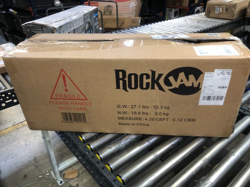 Photo 6 of RockJam RJ561-SK 61 Key LCD Display Electronic Keyboard Piano Super kit Black
