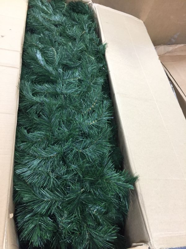 Photo 2 of National Tree Company Pre-lit Artificial Christmas Tree | Includes Pre-strung Multi-Color LED Lights and Stand | Lehigh Valley Pine Slim - 7.5 ft
(( OPEN BOX ))
** MISSING ACCESSORIES **