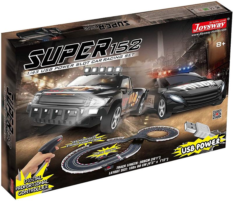 Photo 1 of Joysway Super 152 USB Power Slot Car Racing Set
