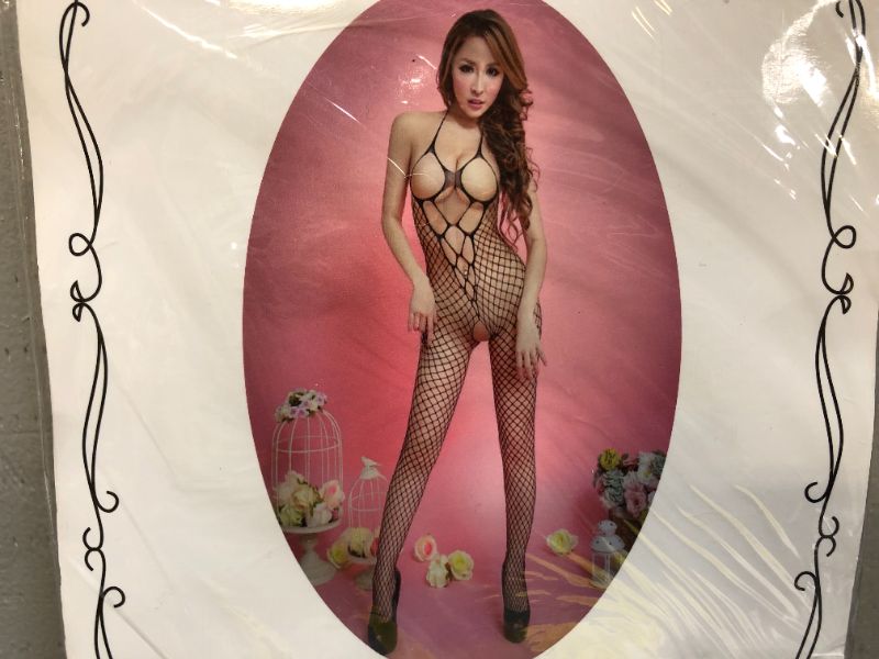 Photo 1 of  Women's Fishnet Body stocking one size black 
