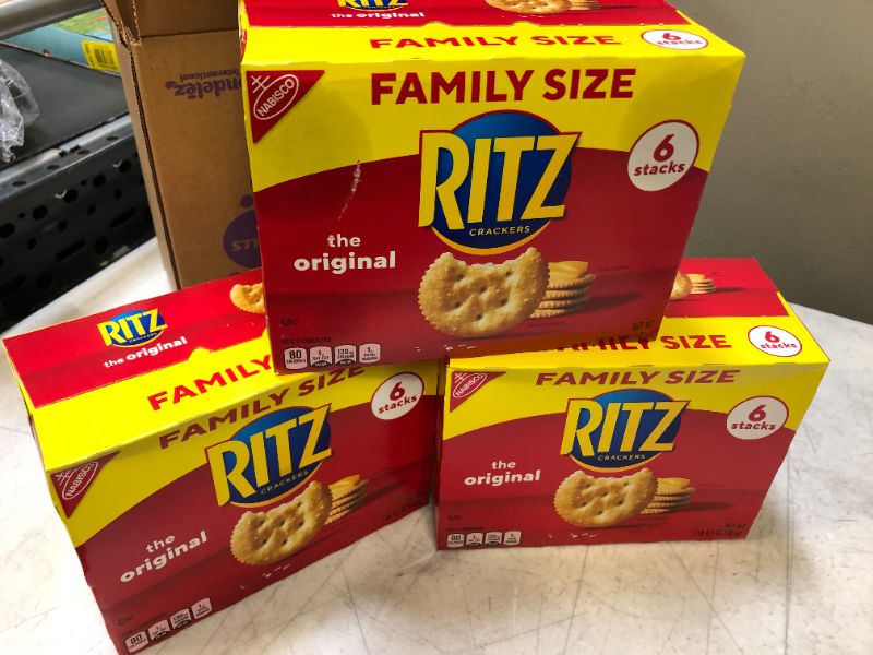 Photo 1 of 3 pack Ritz Crackers Original  exp 02-2022
