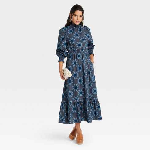 Photo 1 of Women's Balloon Long Sleeve Dress - Universal Thread™ Floral
