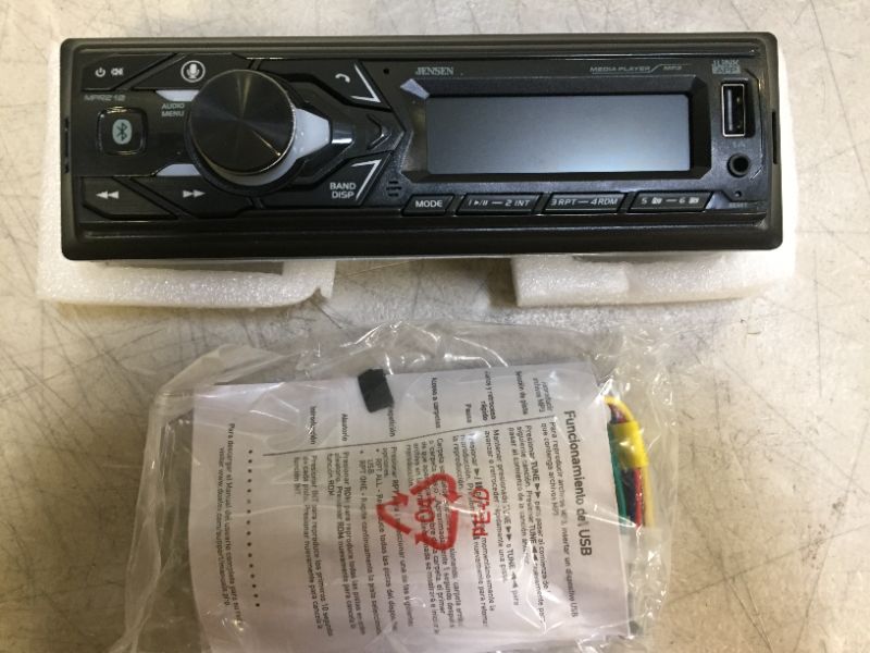 Photo 1 of JENSEN MPR210 7 Character LCD Single DIN Car Stereo Receiver